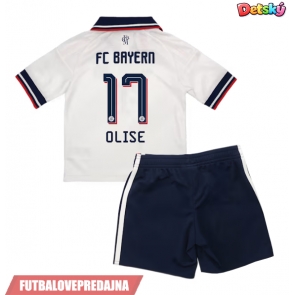 Lacne Dětský Futbalové dres Bayern Munich Michael Olise #17 2026-27 Krátky Rukáv - Preč (+ trenírky)